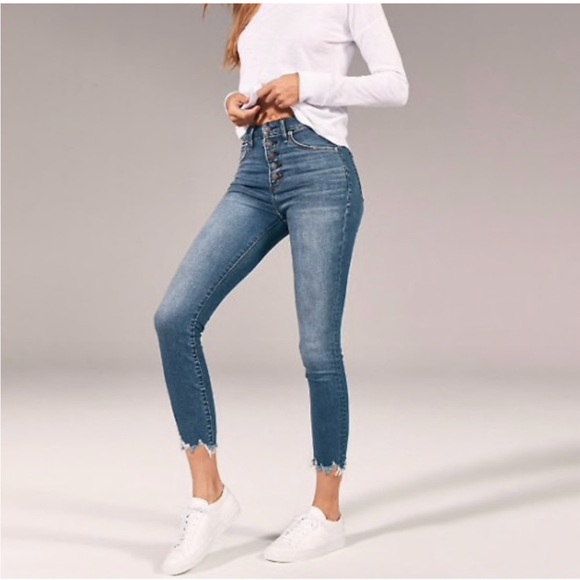 Abercrombie & Fitch Denim - Abercrombie & Fitch Simone high rise ankle jeans